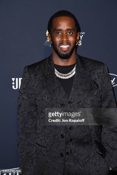 Sean "Diddy" Combs attends the Pre-GRAMMY Gala and GRAMMY Salute to Industry Icons Honoring Sean "Diddy" Combs on January 25, 2020 in Beverly Hills,...