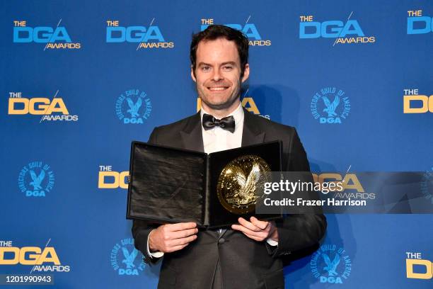 Comedy Series Award winner for 'Barry' Bill Hader poses in the press room during the 72nd Annual Directors Guild Of America Awards at The Ritz...