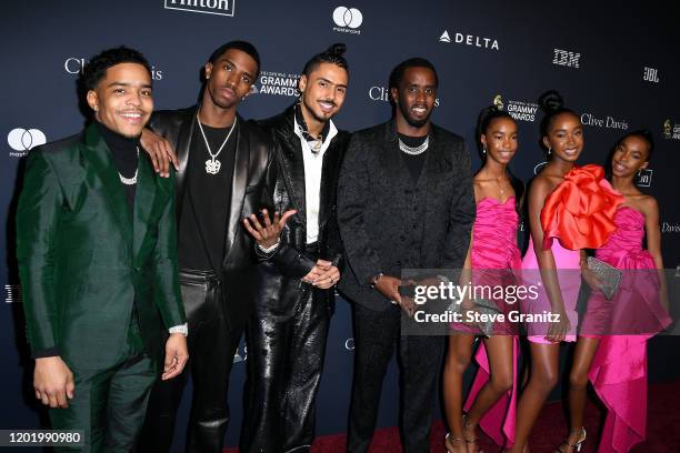 Justin Dior Combs, Christian Combs, Quincy Brown, Honoree Sean "Diddy" Combs, D'Lila Star Combs, Chance Combs, and Jessie James Combs attend the...