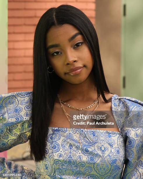 Jadah Marie attends the screening of the Disney Channel original movie "ZOMBIES 2" at Walt Disney Studios Main Theater on January 25, 2020 in...