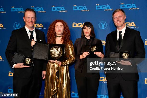 First-Time Feature Film Award winner for 'Honey Boy' Alma Har'el poses in the press room during the 72nd Annual Directors Guild Of America Awards at...