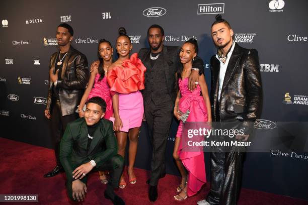 Christian Casey Combs, Jessie James Combs, Justin Dior Combs, Chance Combs, Sean "Diddy" Combs, D'Lila Star Combs, and Quincy Taylor Brown attend the...