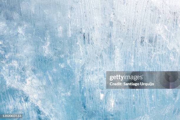 close-up of iceberg - ice texture foto e immagini stock