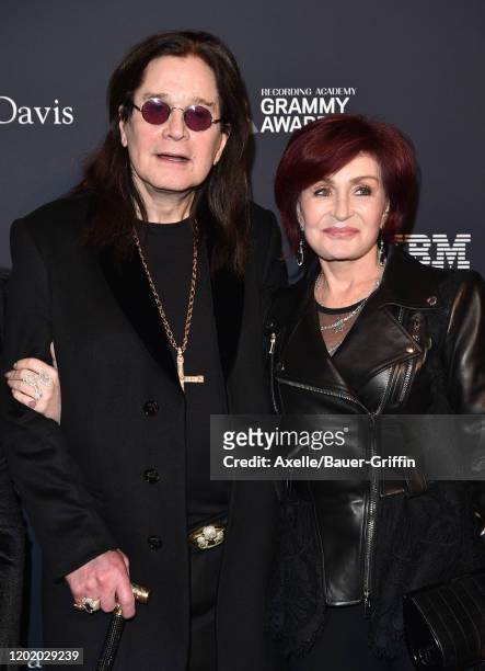 Ozzy Osbourne and Sharon Osbourne attend the Pre-GRAMMY Gala and GRAMMY Salute to Industry Icons Honoring Sean "Diddy" Combs at The Beverly Hilton...