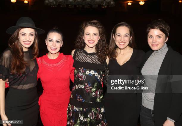 Kaley Ann Voorhees, Meghan Picerno, Eryn LeCroy, Elizabeth Welch and Mary Michael Patterson pose at the 32nd Anniversary Performance and Party for...