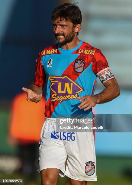 Emiliano Papa of Arsenal looks on during a match between Arsenal and Newell's Old Boys as part of Superliga 2019/20 at Julio Humberto Grondona...