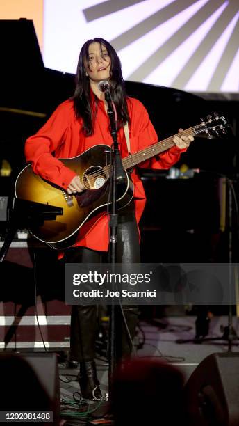 Sharon Van Etten perform the 2020 Sundance Film Festival - Celebration Of Music In Film at The Shop on January 25, 2020 in Park City, Utah.