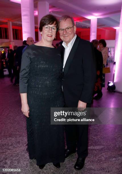 February 2020, Berlin: 70th Berlinale, Opening Party: Actor Joachim Krol and Mrs. Heidrun Teusner Krol at the opening party of the International Film...