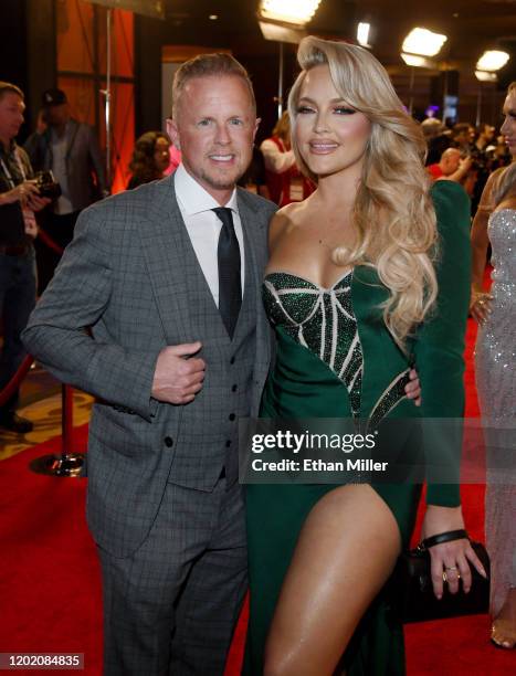 Adult film producer/director Jules Jordan and adult film actress/director Alexis Texas attend the 2020 Adult Video News Awards at The Joint inside...