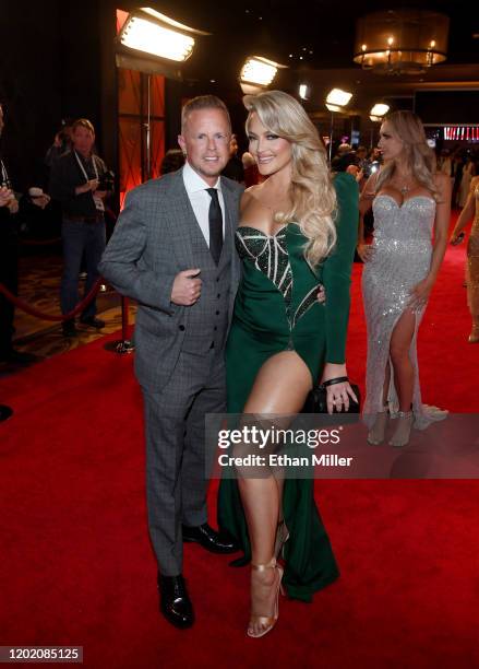 Adult film producer/director Jules Jordan and adult film actress/director Alexis Texas attend the 2020 Adult Video News Awards at The Joint inside...