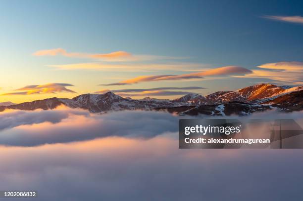 clouds seen from above - aerial view of clouds and earth landscape stock pictures, royalty-free photos & images