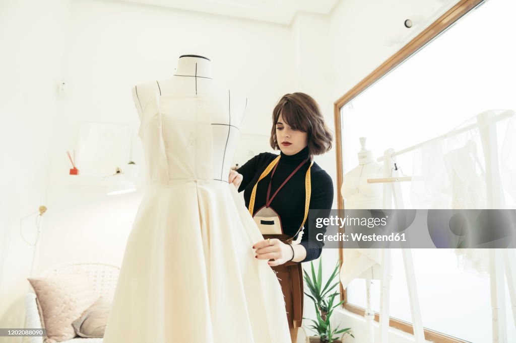 Fashion designer at work