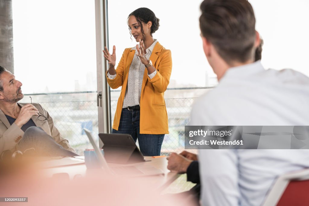 Business people having a meeting in office