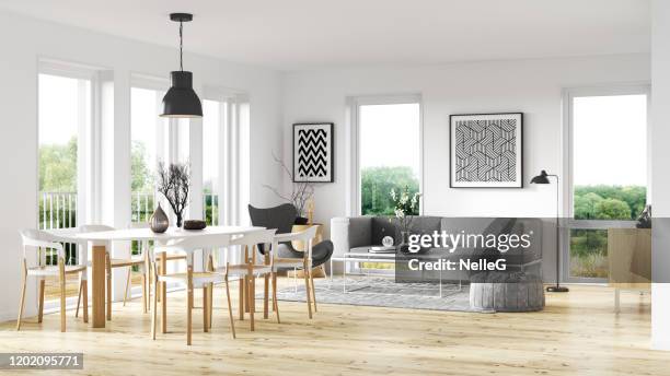 scandinavian interior style - window dresser stock pictures, royalty-free photos & images