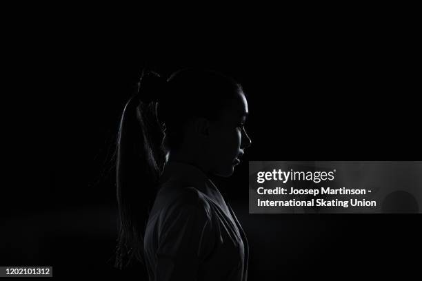 Anna Shcherbakova of Russia performs in the Gala Exhibition during day 5 of the ISU European Figure Skating Championships at Steiermarkhalle on...