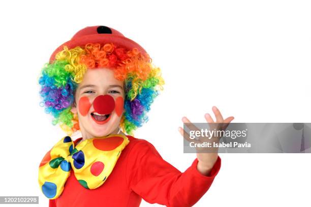 happy clown - headwear stock pictures, royalty-free photos & images