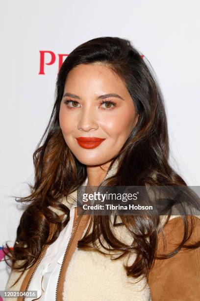 Olivia Munn attends the The Creative Coalition's Spotlight Initiative Gala Awards Dinner - Arrivals at Kia Telluride Supper Suite on January 25, 2020...