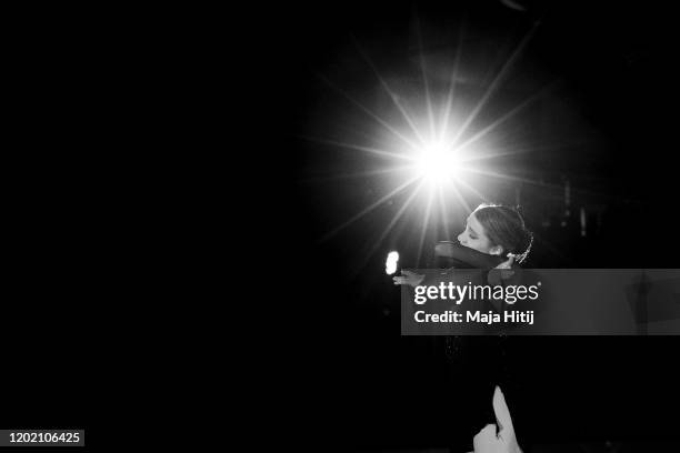 Alexia Paganini of Switzerland performs during the ISU European Figure Skating Championships at on January 26, 2020 in Graz, Austria.