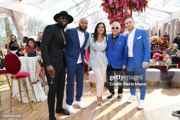 Dez Bryant, Juan Perez, Roc Nation COO Desiree Perez, Robert Kraft and Michael Rubin attend 2020 Roc Nation THE BRUNCH on January 25, 2020 in Los...