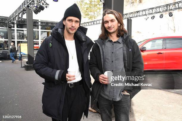 Ben Whishaw and Aneil Karia attend the IMDb Studio at Acura Festival Village on January 26, 2020 in Park City, Utah.