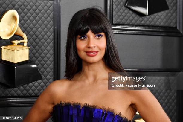 Jameela Jamil attends the 62nd Annual GRAMMY Awards at STAPLES Center on January 26, 2020 in Los Angeles, California.