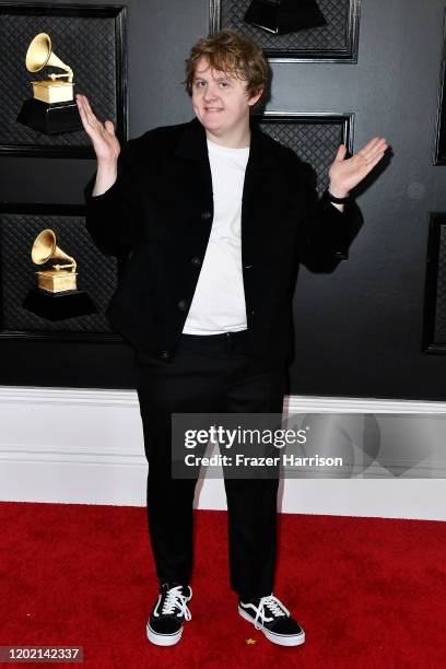 Lewis Capaldi attends the 62nd Annual GRAMMY Awards at STAPLES Center on January 26, 2020 in Los Angeles, California.