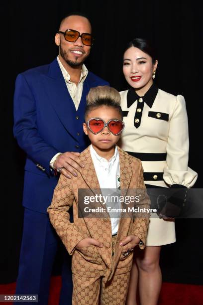 Anderson Paak, Soul Rasheed, and Jae Lin attend the 62nd Annual GRAMMY Awards at STAPLES Center on January 26, 2020 in Los Angeles, California.