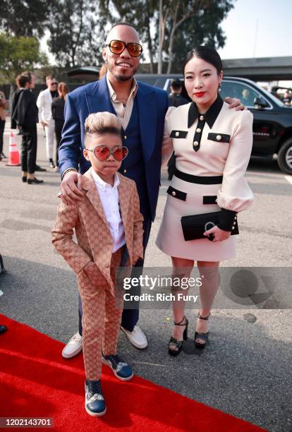 Anderson Paak, Soul Rasheed, and Jae Lin attend the 62nd Annual GRAMMY Awards at STAPLES Center on January 26, 2020 in Los Angeles, California.