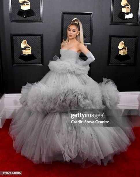 Ariana Grande attends the 62nd Annual GRAMMY Awards at Staples Center on January 26, 2020 in Los Angeles, California.