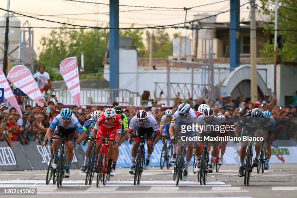 Sprint / Arrival / Rudy Barbier of France and Team Israel Start - Up Nation / Manuel Belletti of Italy and Team Androni Giocattoli - Sidermec / Tomas...