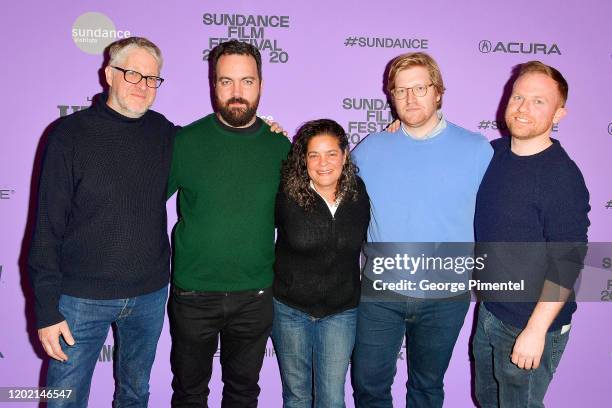 Paul Mezy, Josh Penn, Becky Glupczynski, Dan Janvey, and Michael Gottwald attend the 2020 Sundance Film Festival - "Wendy" Premiere at Eccles Center...