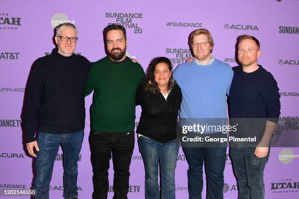 Paul Mezy, Josh Penn, Becky Glupczynski, Dan Janvey, and Michael Gottwald attend the 2020 Sundance Film Festival - "Wendy" Premiere at Eccles Center...