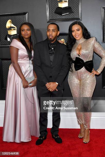 Miley Justine Simmons, JoJo Simmons, and Angela Simmons attend the 62nd Annual GRAMMY Awards at Staples Center on January 26, 2020 in Los Angeles,...