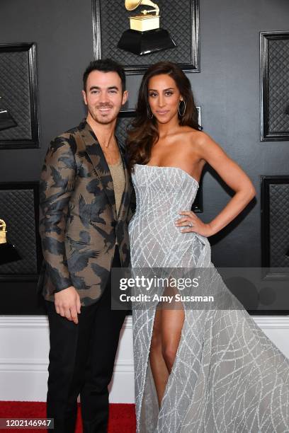 Kevin Jonas and Danielle Jonas attends the 62nd Annual GRAMMY Awards at Staples Center on January 26, 2020 in Los Angeles, California.