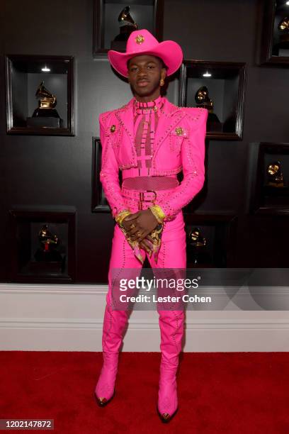 Lil Nas X attends the 62nd Annual GRAMMY Awards at STAPLES Center on January 26, 2020 in Los Angeles, California.