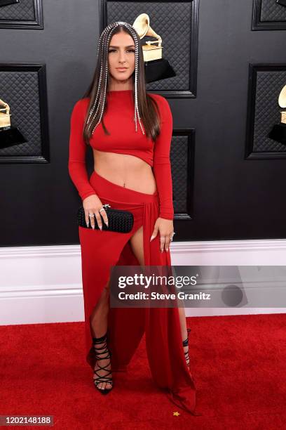 Njomza attends the 62nd Annual GRAMMY Awards at Staples Center on January 26, 2020 in Los Angeles, California.
