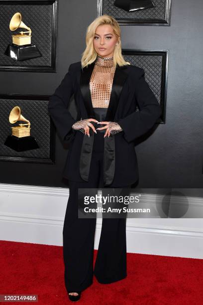 Bebe Rexha attends the 62nd Annual GRAMMY Awards at Staples Center on January 26, 2020 in Los Angeles, California.