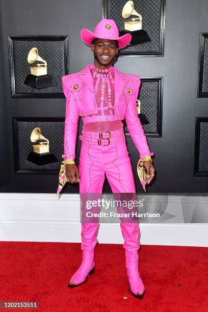 Lil Nas X attends the 62nd Annual GRAMMY Awards at STAPLES Center on January 26, 2020 in Los Angeles, California.