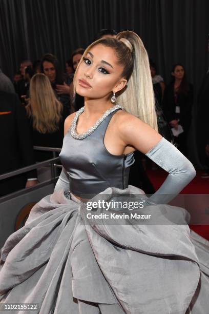 Ariana Grande attends the 62nd Annual GRAMMY Awards at STAPLES Center on January 26, 2020 in Los Angeles, California.