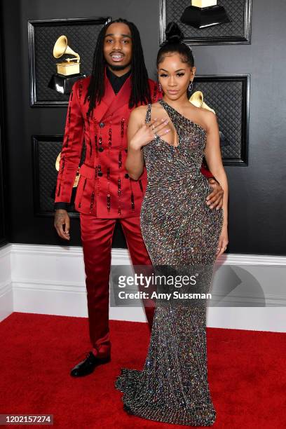 Quavo of Migos and Saweetie attend the 62nd Annual GRAMMY Awards at Staples Center on January 26, 2020 in Los Angeles, California.