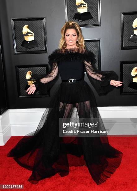 Shania Twain attends the 62nd Annual GRAMMY Awards at STAPLES Center on January 26, 2020 in Los Angeles, California.