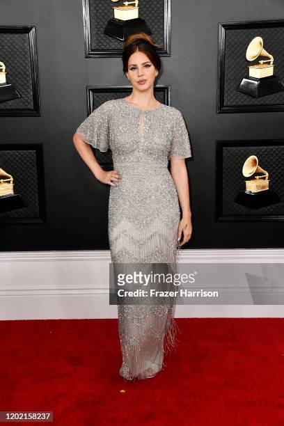 Lana Del Rey attends the 62nd Annual GRAMMY Awards at STAPLES Center on January 26, 2020 in Los Angeles, California.
