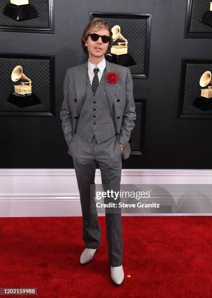 Beck attends the 62nd Annual GRAMMY Awards at Staples Center on January 26, 2020 in Los Angeles, California.