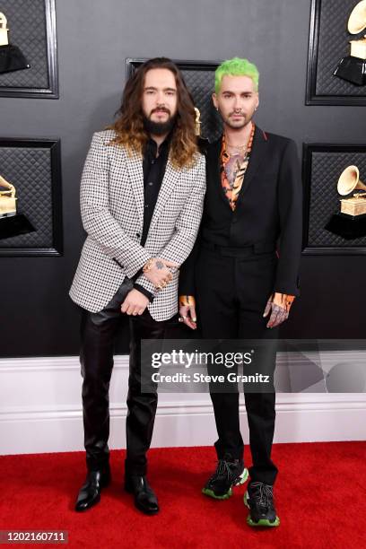 Tom Kaulitz and Bill Kaulitz attend the 62nd Annual GRAMMY Awards at Staples Center on January 26, 2020 in Los Angeles, California.