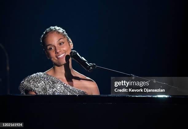 Alicia Keys performs onstage during the 62nd Annual GRAMMY Awards at Staples Center on January 26, 2020 in Los Angeles, California.