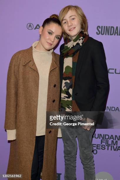Oona Roche and Charlie Shotwell attend the 2020 Sundance Film Festival - "The Nest" Premiere at Eccles Center Theatre on January 26, 2020 in Park...