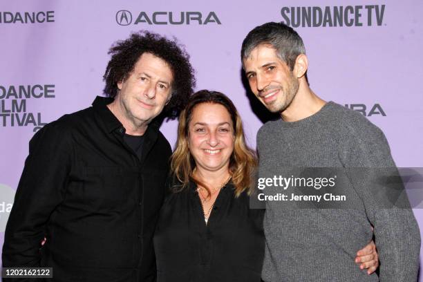 Michael Dweck, Caroline Libresco and Gregory Kershaw attend the 2020 Sundance Film Festival - "The Truffle Hunters" Premiere at Prospector Square...