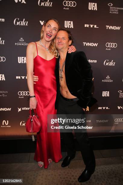 Princess Lilly zu Sayn-Wittgenstein-Berleburg and Philipp Hochmair attend the Berlin Opening Night by Bertelsmann Content Alliance at hotel "Das...