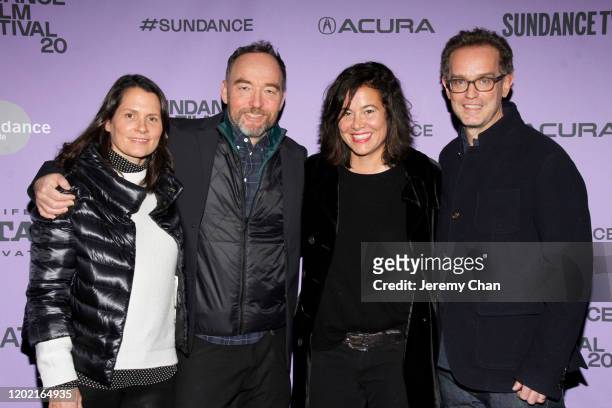 Rima Acord, Lance Acord, Jackie Kelman and Sam Bisbee attend the 2020 Sundance Film Festival - "The Truffle Hunters" Premiere at Prospector Square...