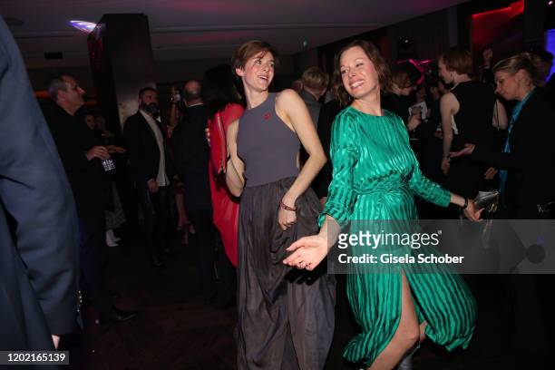 Anja Knauer and Sandrine Mittelstaedt attend the Berlin Opening Night by Bertelsmann Content Alliance at hotel "Das Stue" on February 20, 2020 in...